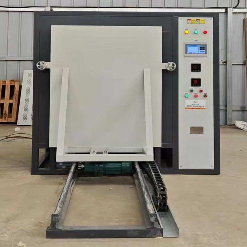 觸摸屏控溫電動臺車爐